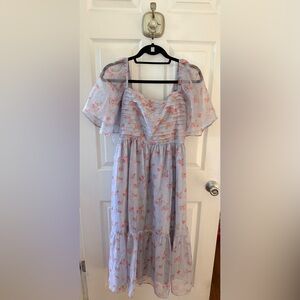 Abercrombie Emerson Angel Sleeve Midi